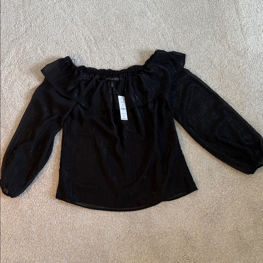 Elegant Black Off-Shoulder Women's Top
